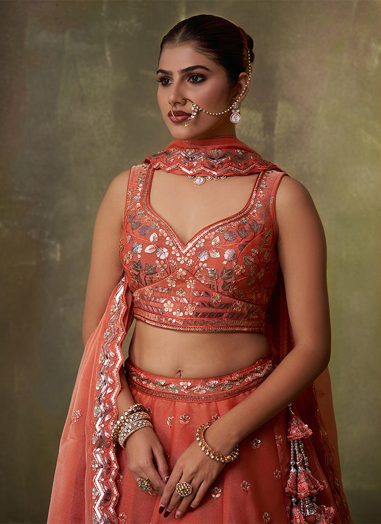 Shop Designer Partywear Lehenga Online