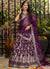 Deep Wine Embroidered Party Wear Lehenga Choli