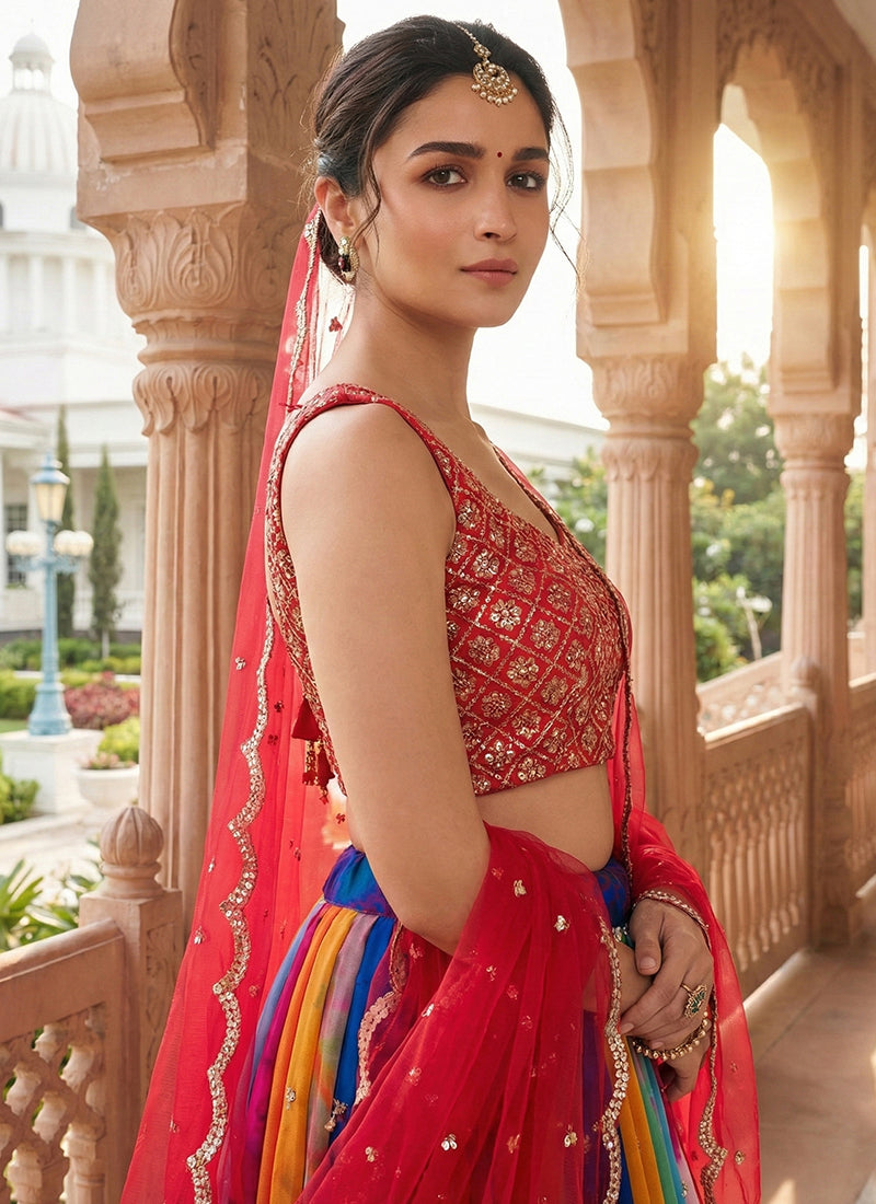 Shop Georgette Lehenga Online