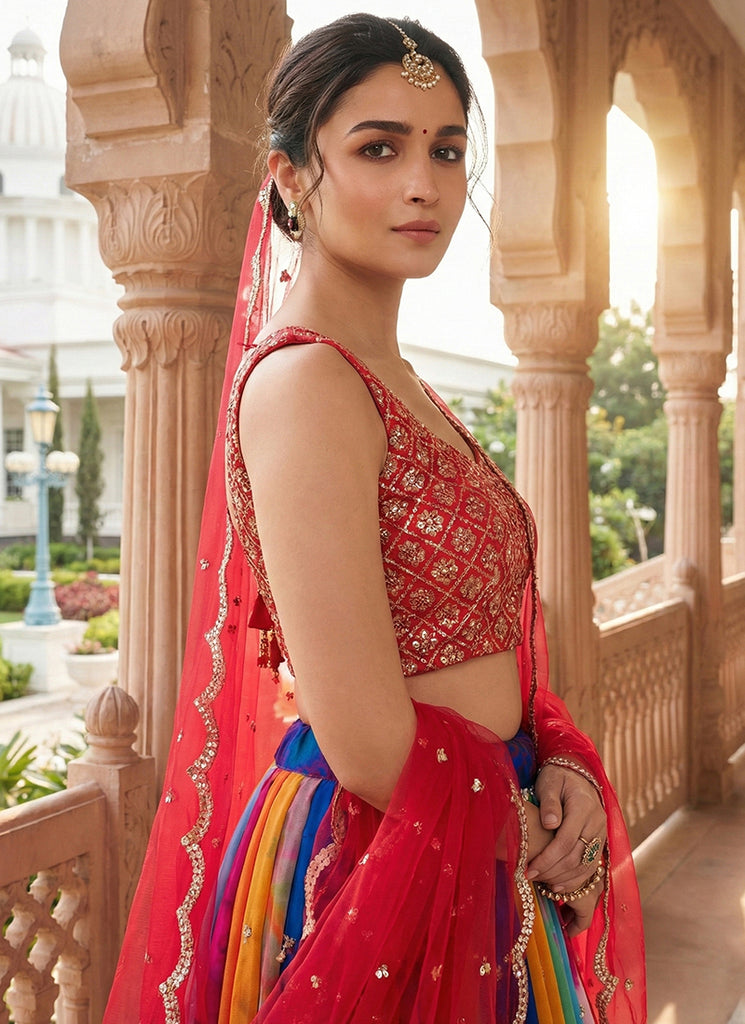 Shop Georgette Lehenga Online