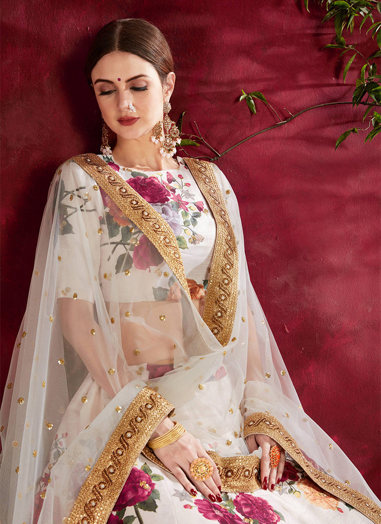 Buy Floral Lehengas Online In USA