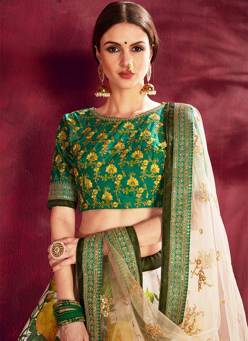 Buy Floral Lehengas Online In Canada