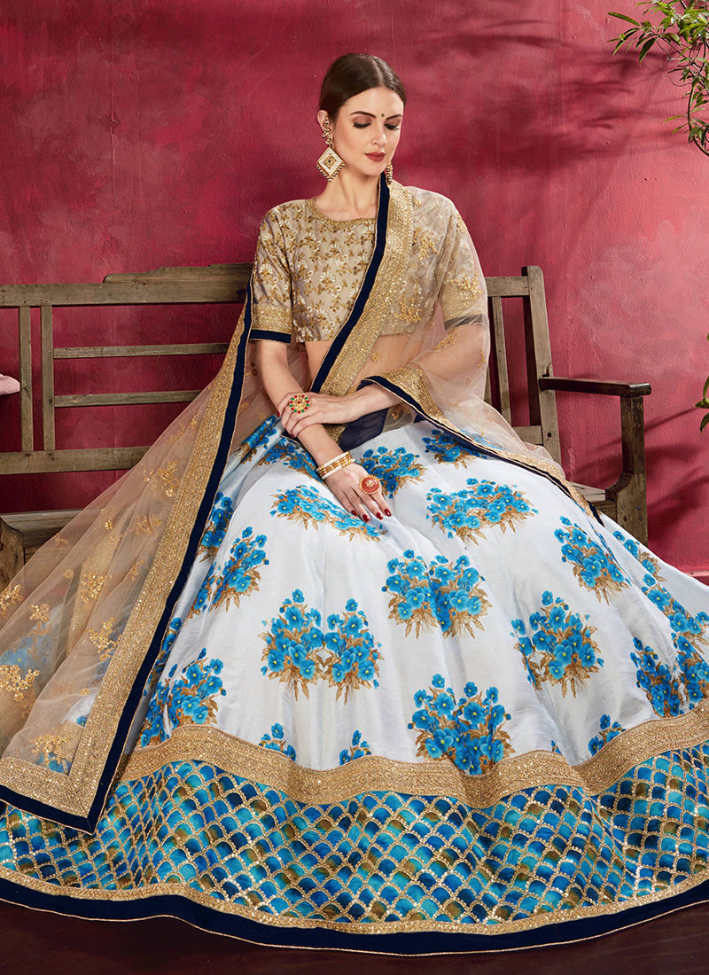 Buy Floral Lehengas Online In USA