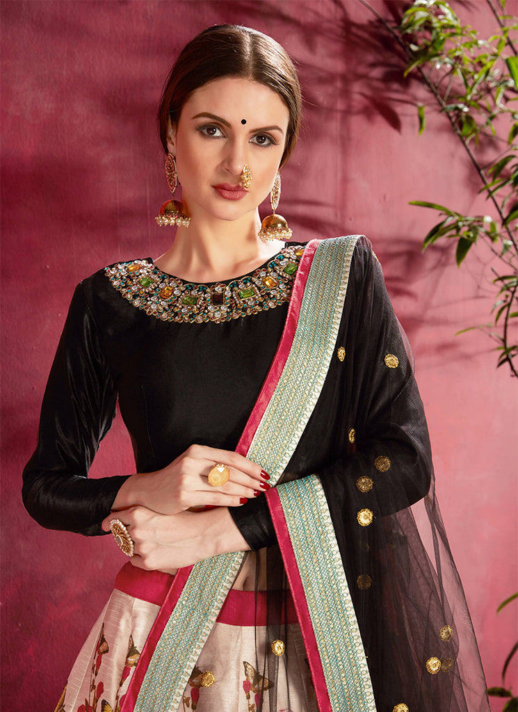 Buy Floral Lehengas Online In Canada