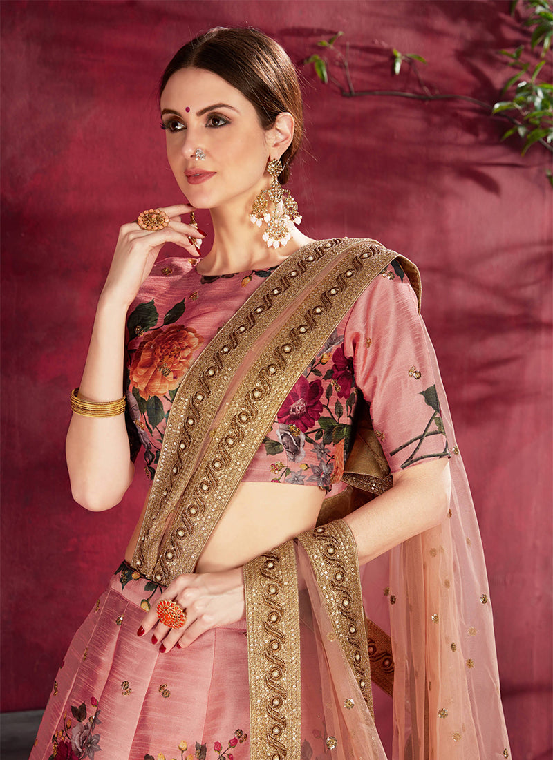Buy Floral Lehengas Online In Canada