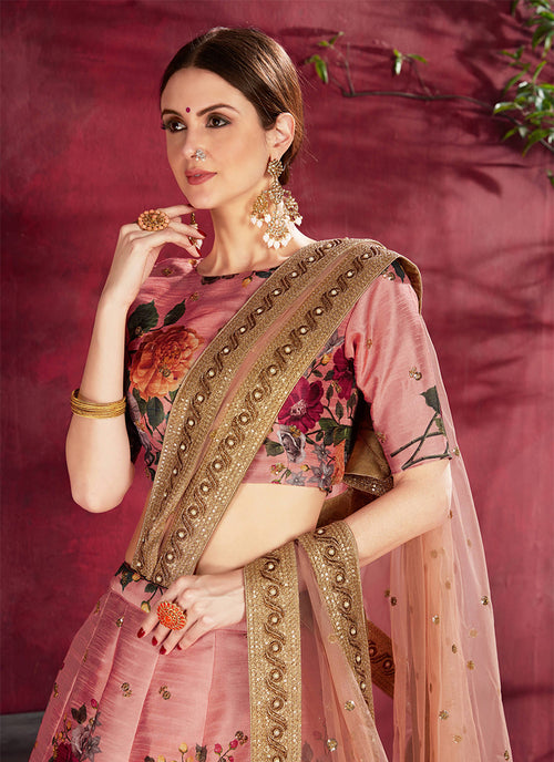 Buy Floral Lehengas Online In Canada