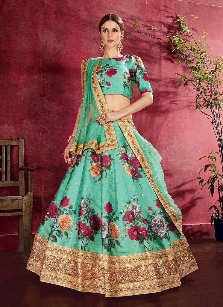 Buy Floral Lehengas Online In Uk
