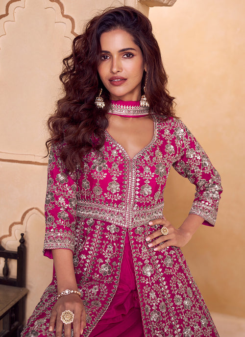 Buy Anarkali Palazzo Suit