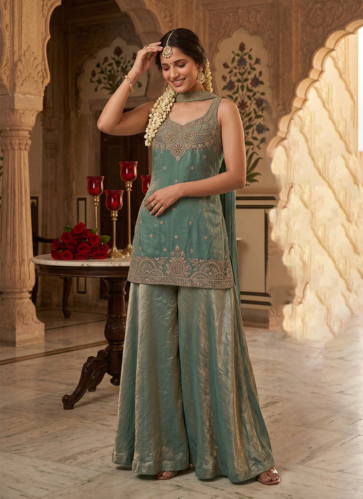 Buy Kurta Palazzo Suit