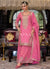 Pink Embroidery Palazzo Suit