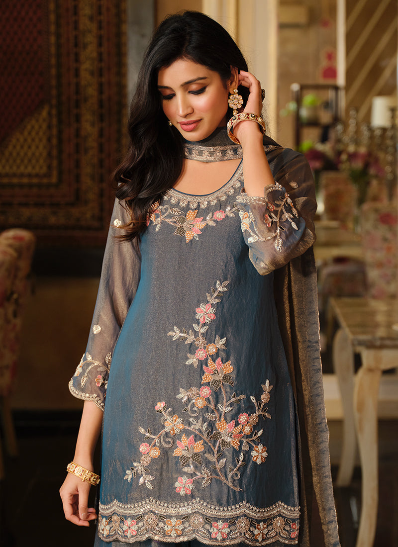 Buy Kurta Palazzo Suit