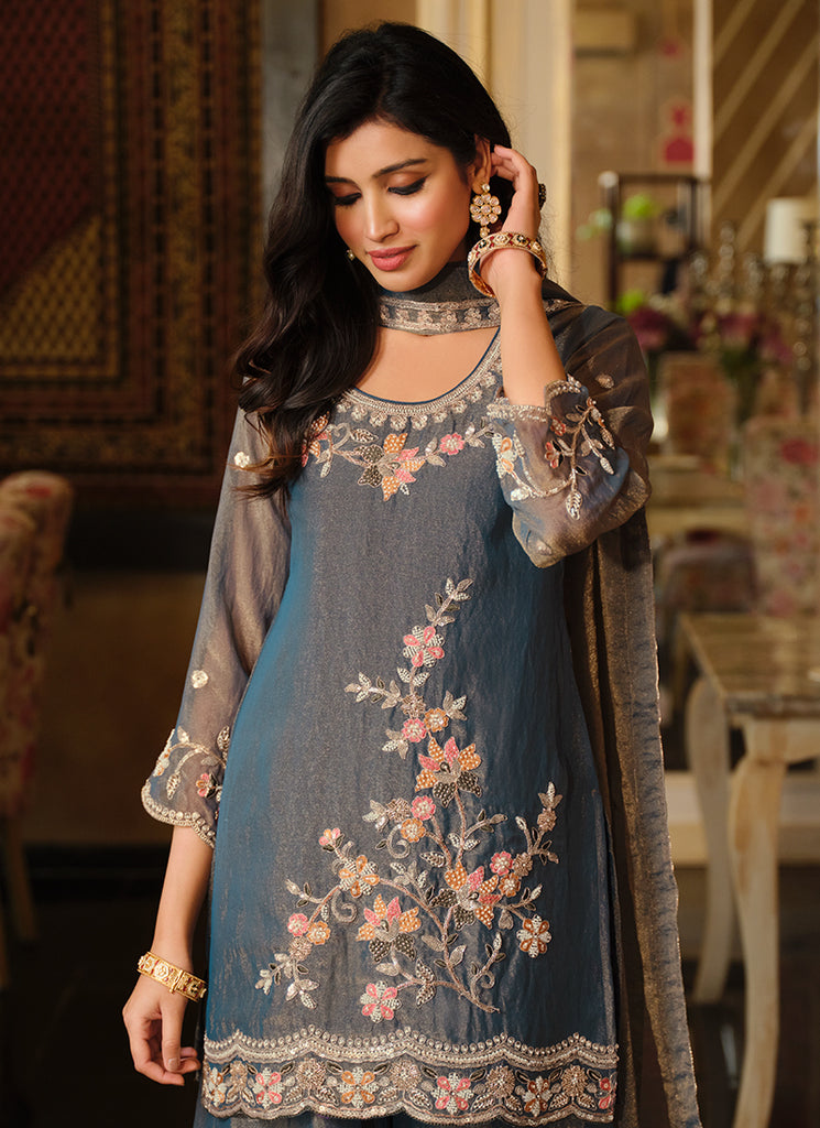 Buy Kurta Palazzo Suit