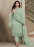 Light Green Embroidered Straight Cut Suit