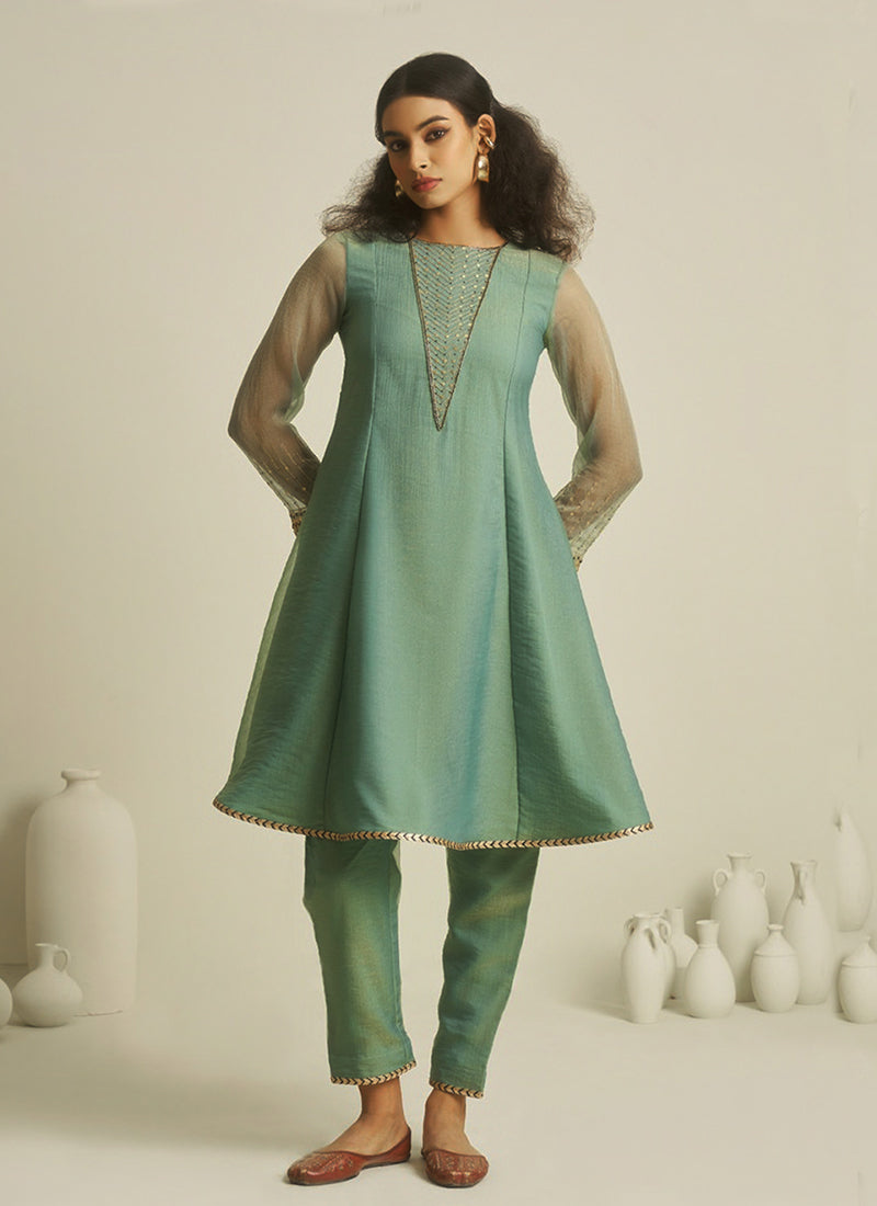 Sea Green Tissue Co-ord Set