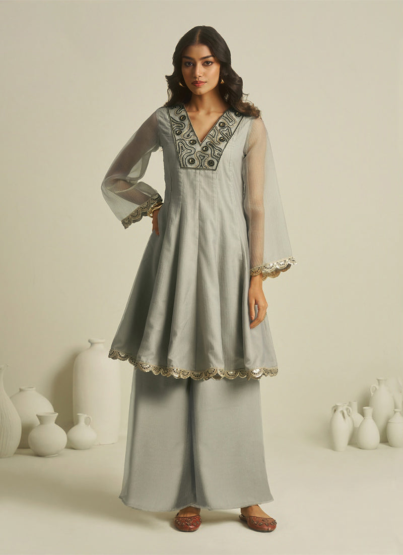 Light Grey Tissue Co-ord Set