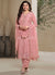 Light Pink Embroidered Straight Cut Suit