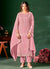 Light Pink Embroidered Pant Style Suit