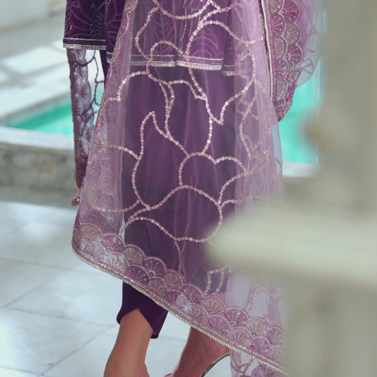 Heer – Orchid Violet Punjabi Suit