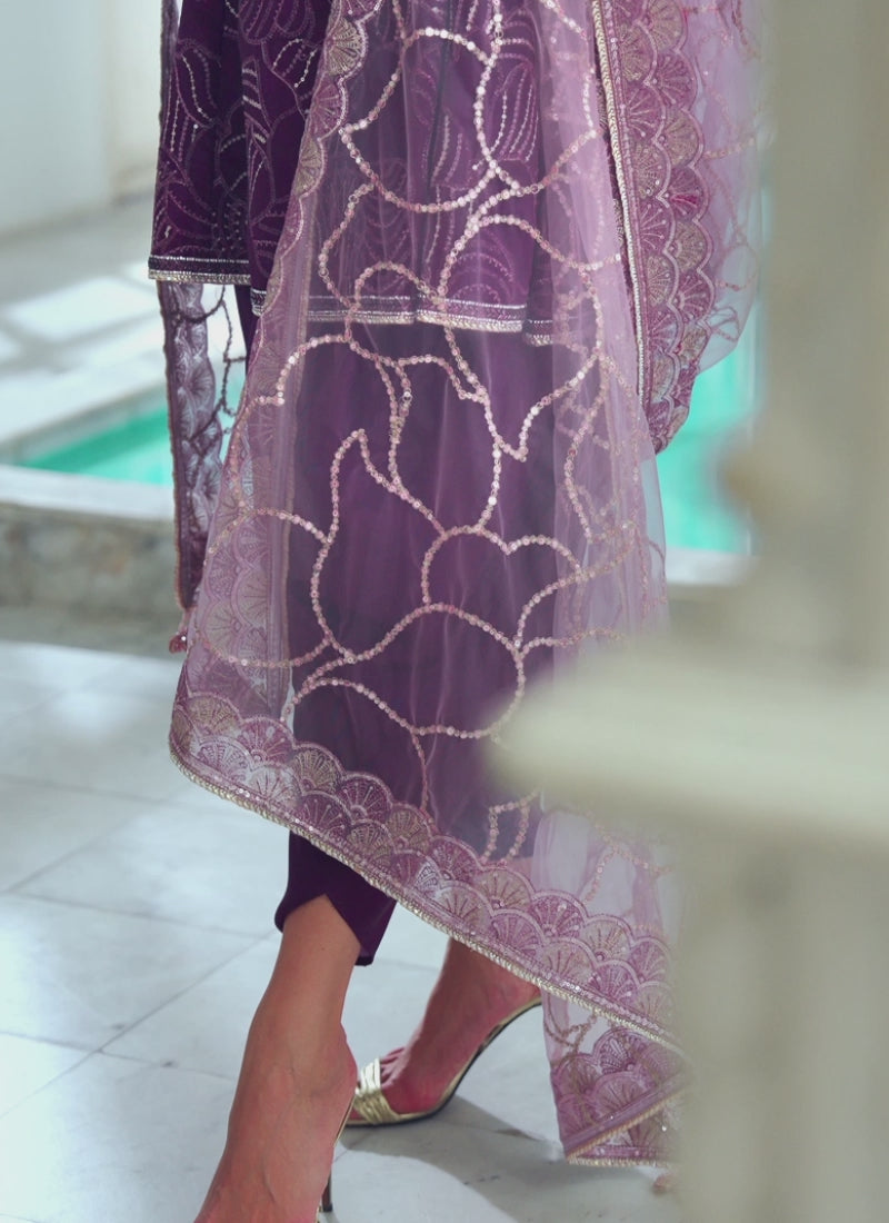 Heer – Orchid Violet Punjabi Suit