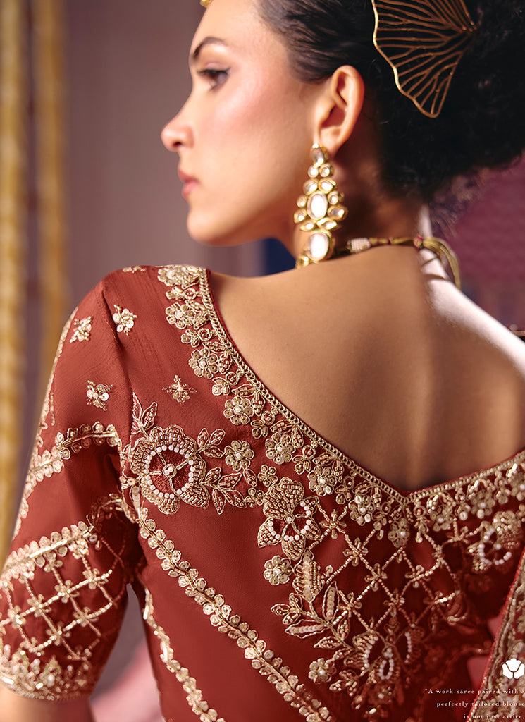 Buy Tissue Silk Saree In USA