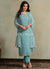 Sky Blue Embroidery Salwar Kameez Suit