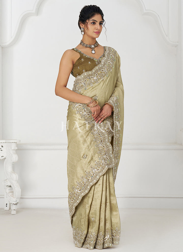 Stay stylish and trendy with a variety of wedding wear saree options at the best price.