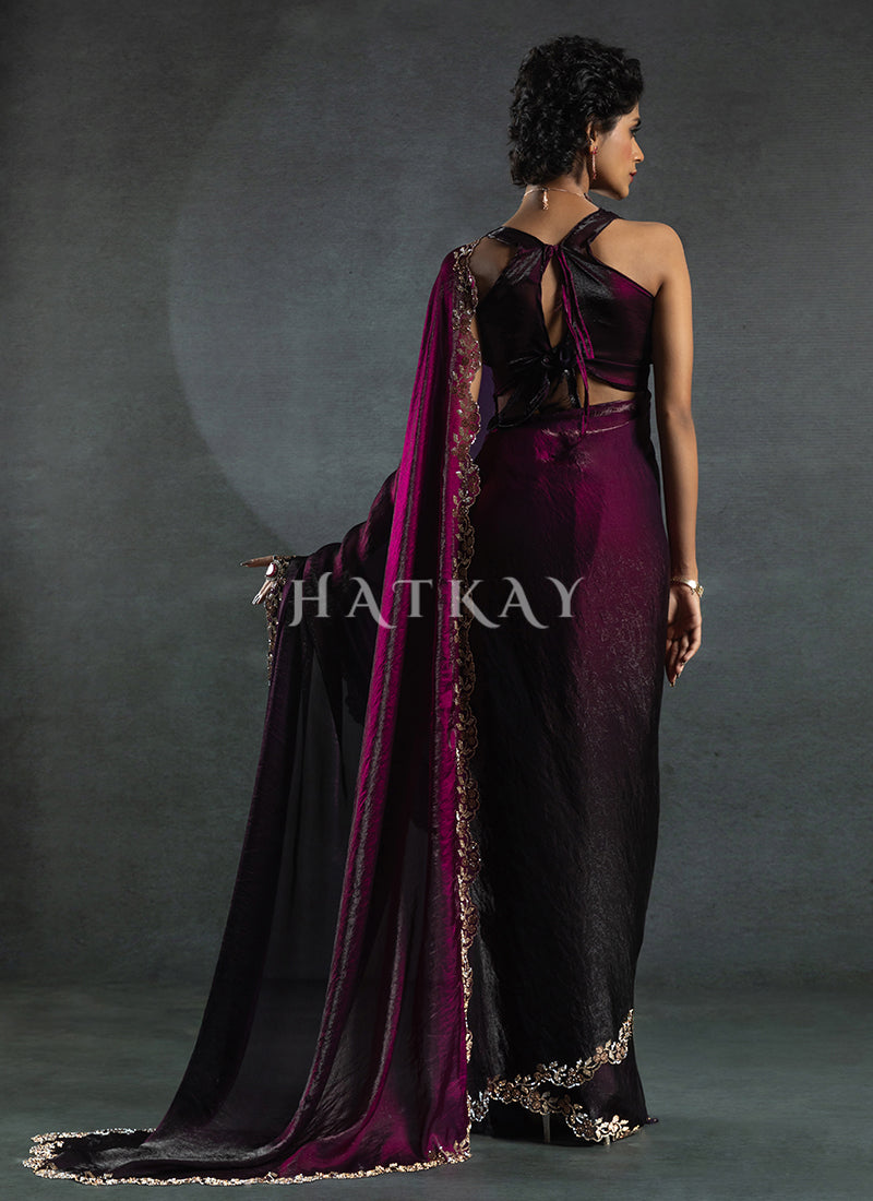 Buy Ombré Silk Saree In USA