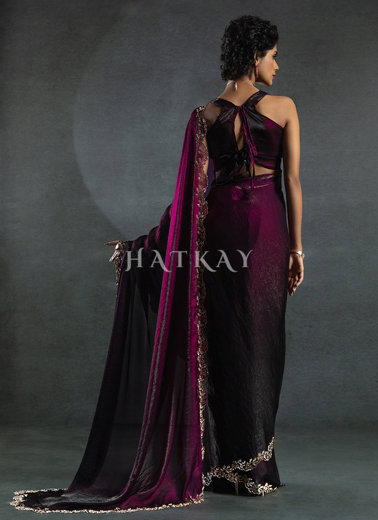 Buy Ombré Silk Saree In USA