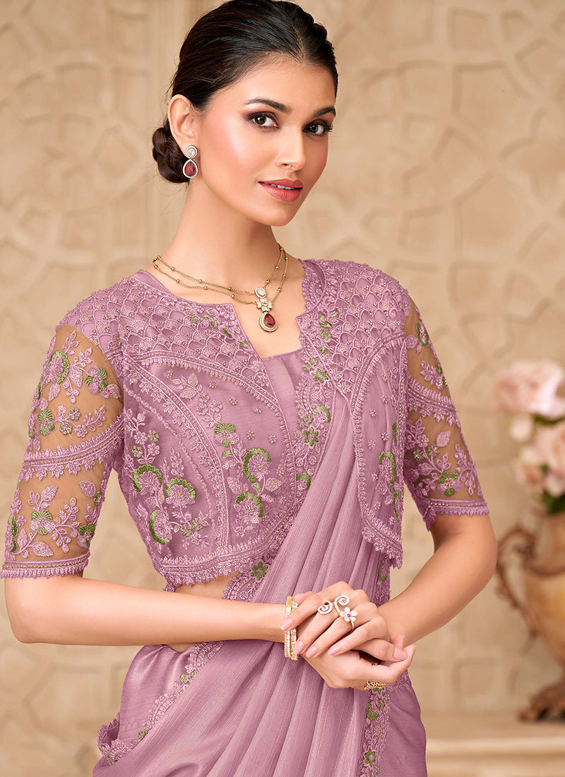 Buy Jacket Style Saree In USA