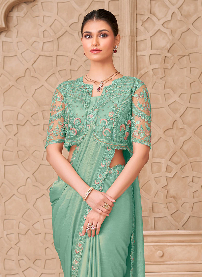 Buy Jacket Style Saree 