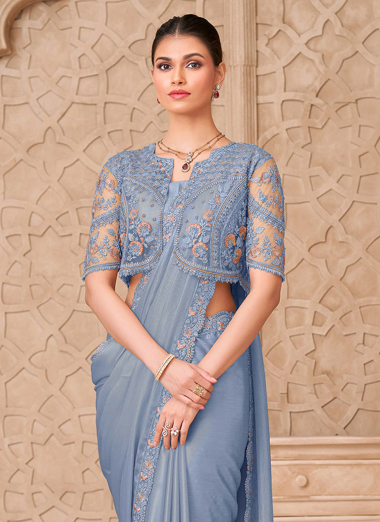 Buy Jacket Style Saree 