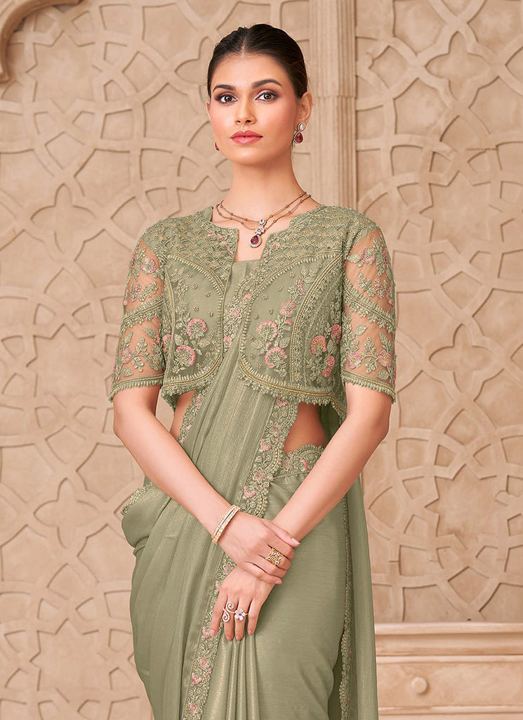 Buy Jacket Style Saree 