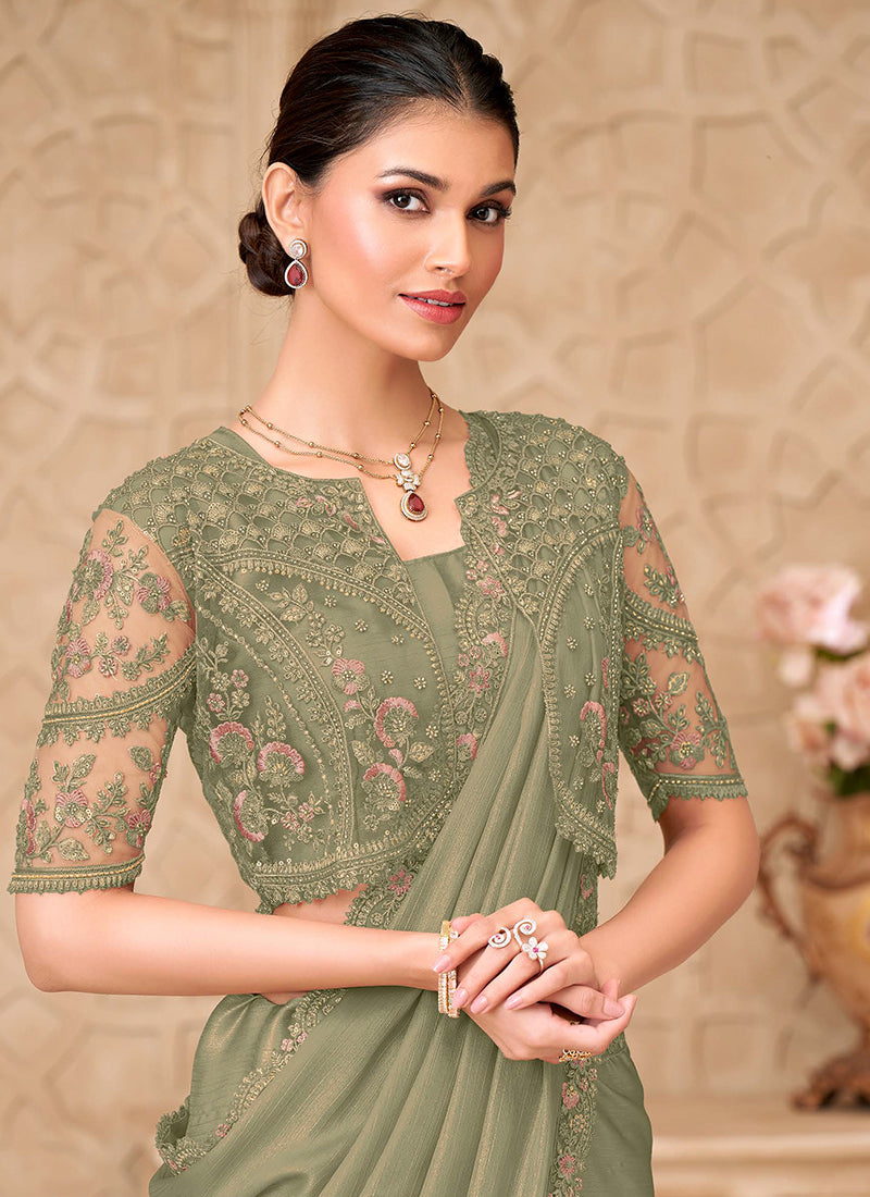 Buy Jacket Style Saree In Uk