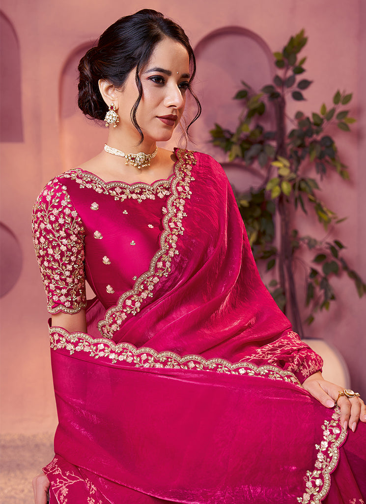 Buy Satin Silk Saree In Canada