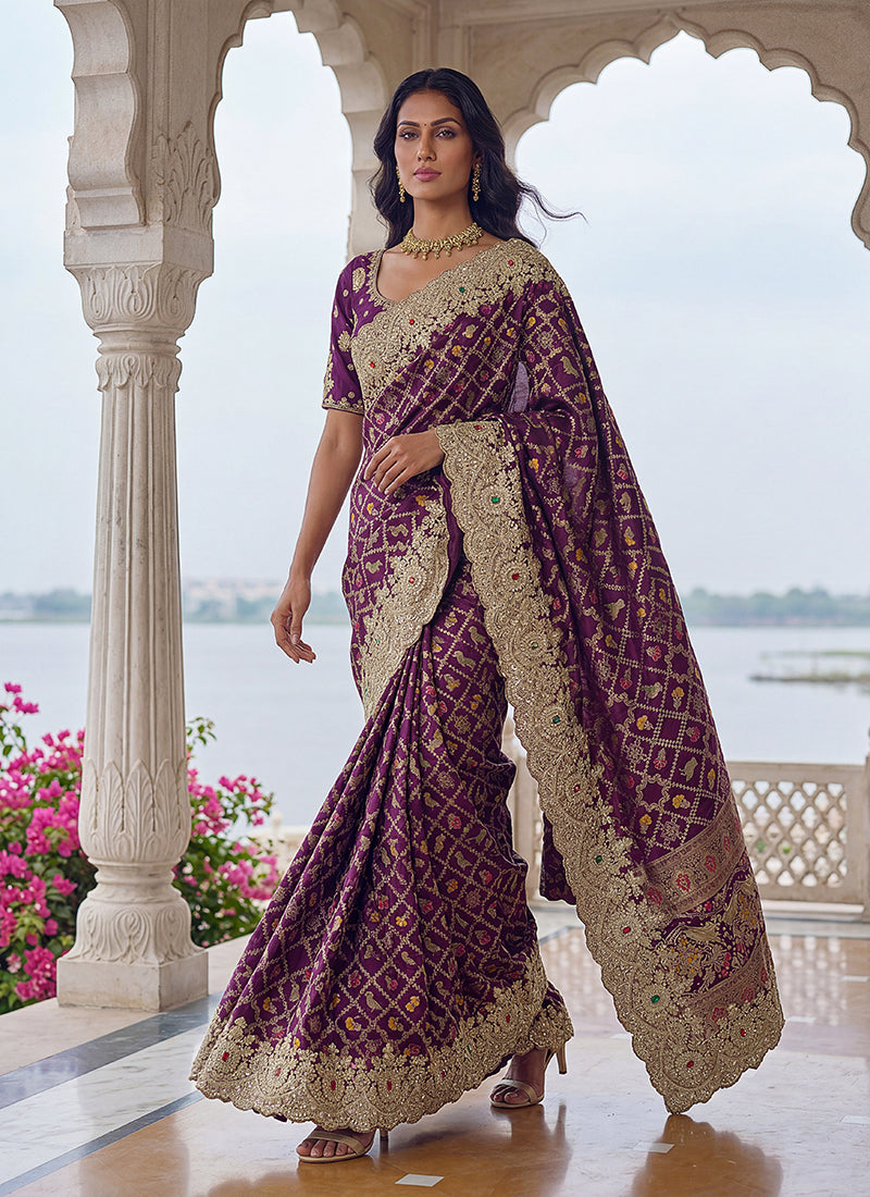 Buy Banarasi Silk Saree In USA