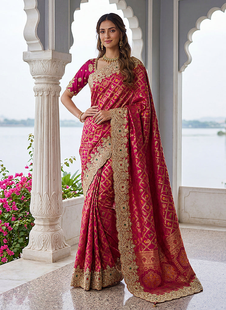 Buy Rani Pink Saree