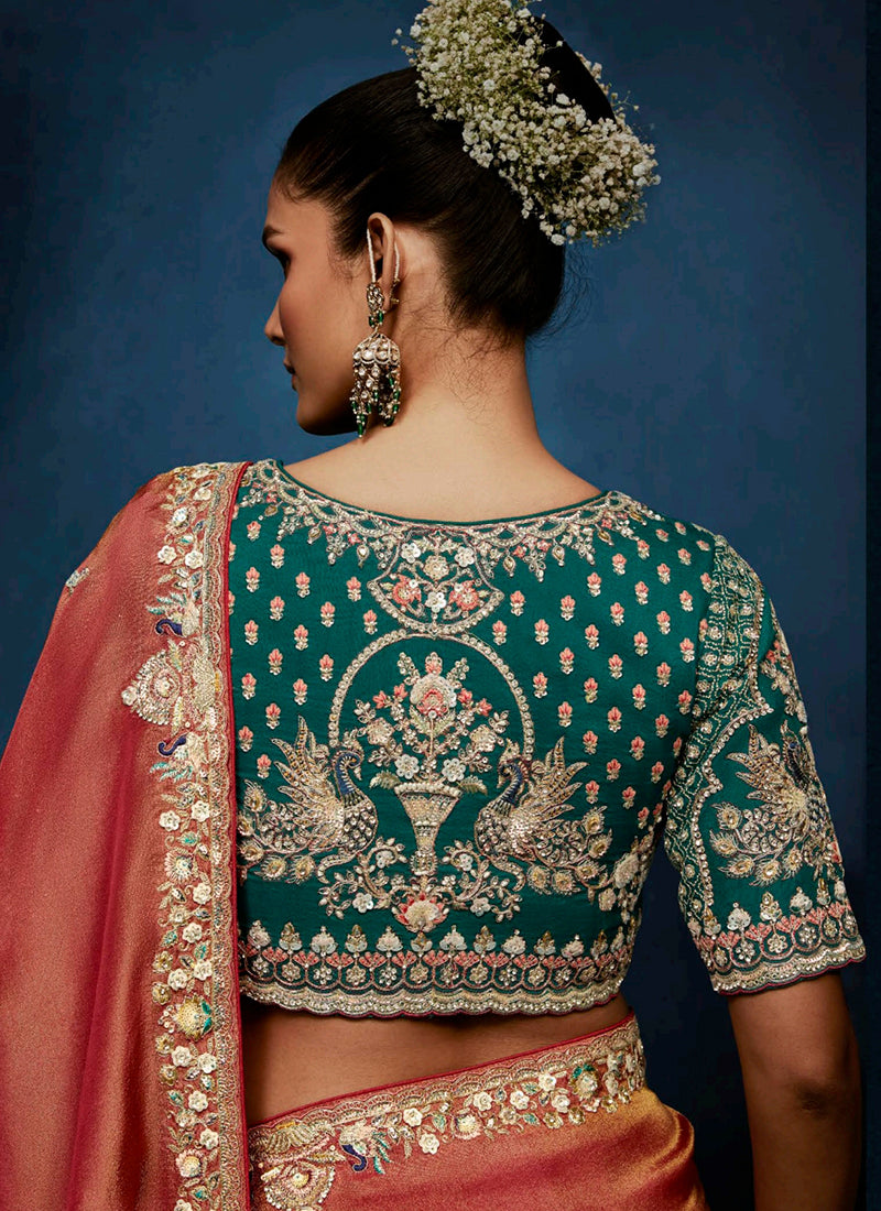 Buy Tissue Silk Saree In USA