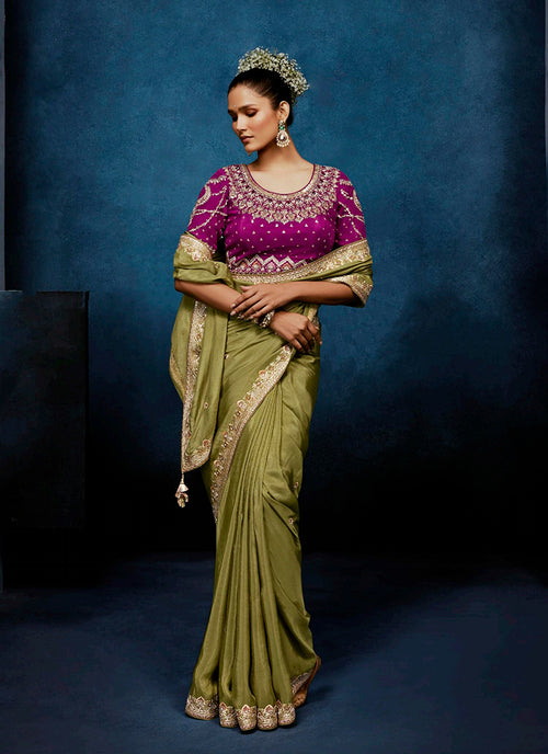 Buy Tissue Silk Saree In UK