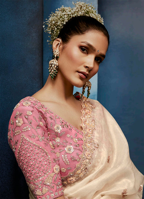 Buy Tissue Silk Saree