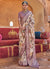 Rose Pink Zari Brocade Detailed Silk Saree