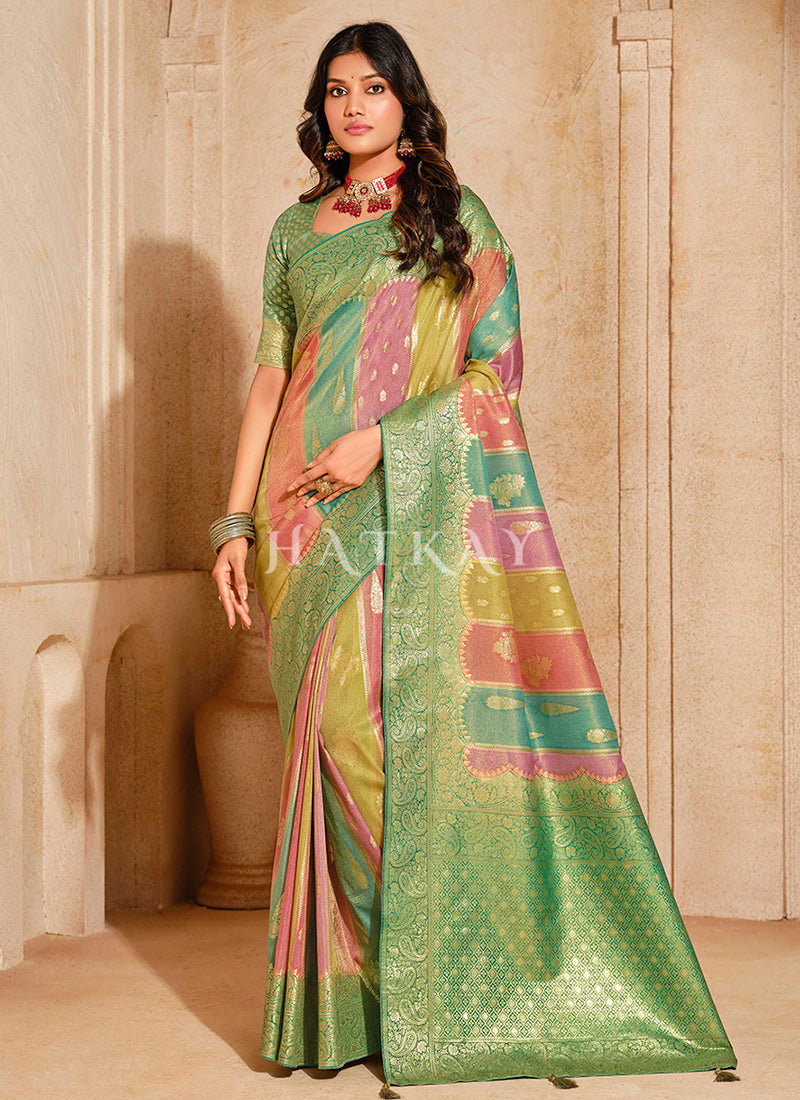 Green Traditional Silk Saree