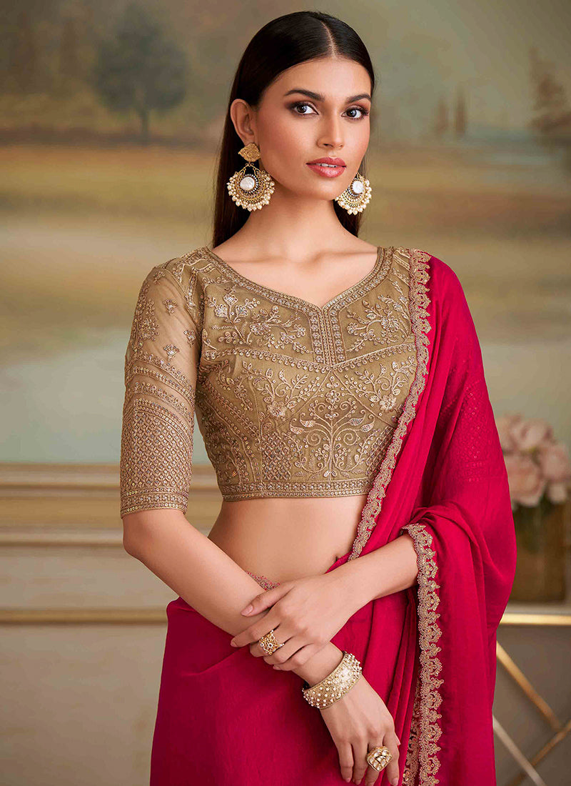 Buy Embroidered Saree