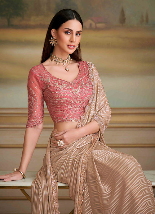Buy Embroidered Saree