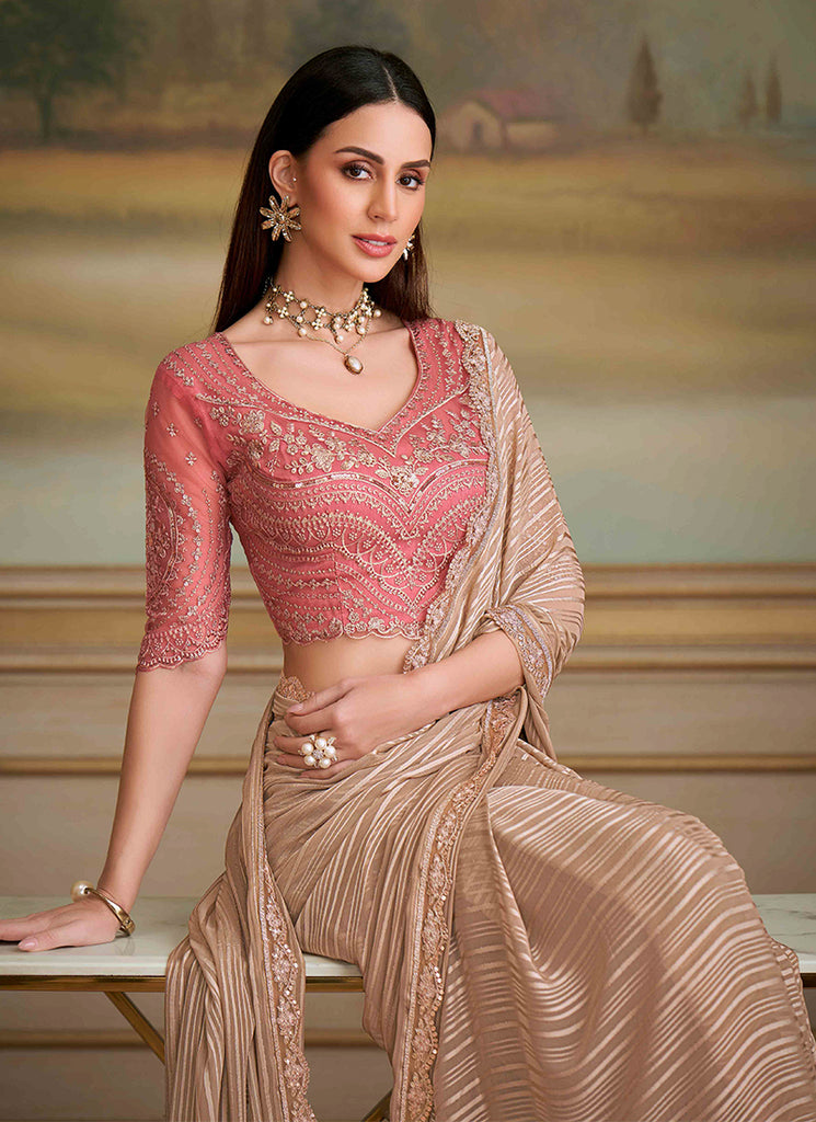 Buy Embroidered Saree