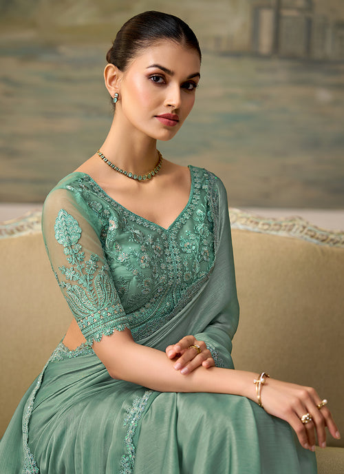 Buy Mehendi Sarees