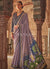 Lavender Ikat Printed Patola Silk Saree