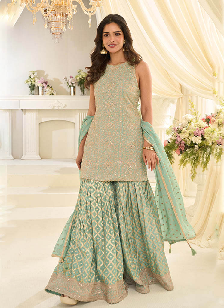 Buy Gharara Style Suit In Canada