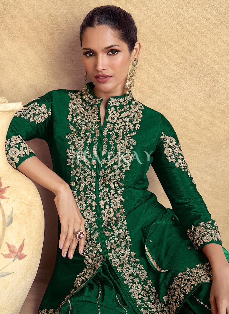 Buy Mehendi Sharara Suit Online