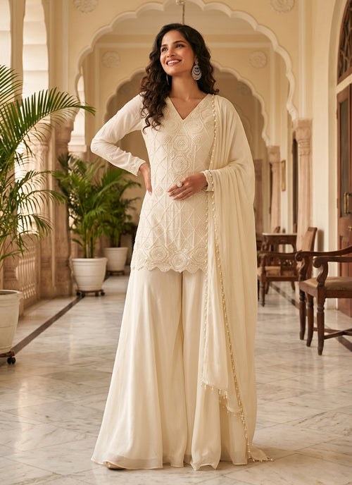 Buy Sharara Style Suit In UK