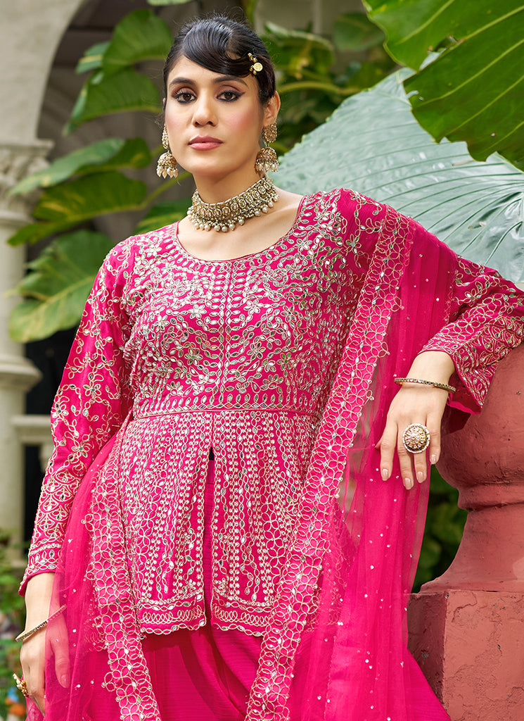 Buy Peplum Sharara Suit